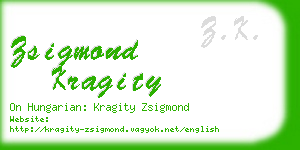 zsigmond kragity business card